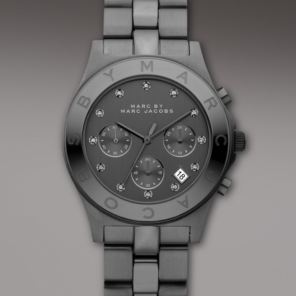 Marc by Marc Jacobs Amy Watch in Gun Metal - Picture 1 of 8